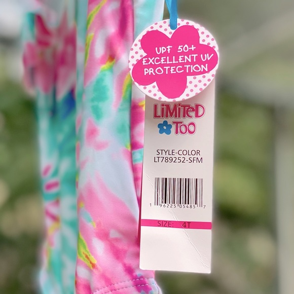 Limited Too toddler one piece tie dye bathing suit!  NWT! - Picture 5 of 10